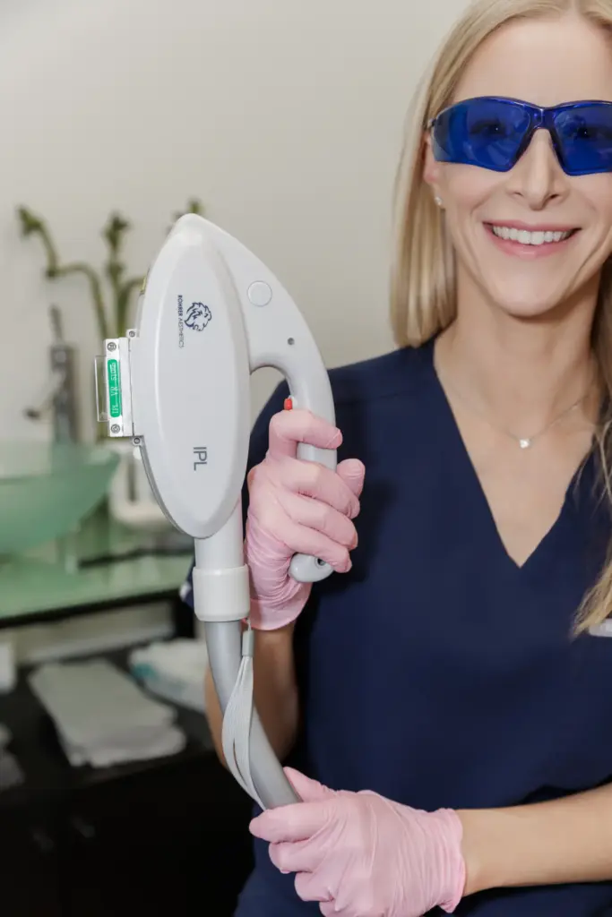 IPL treatment session at The Aesthetic Center, North Dakota