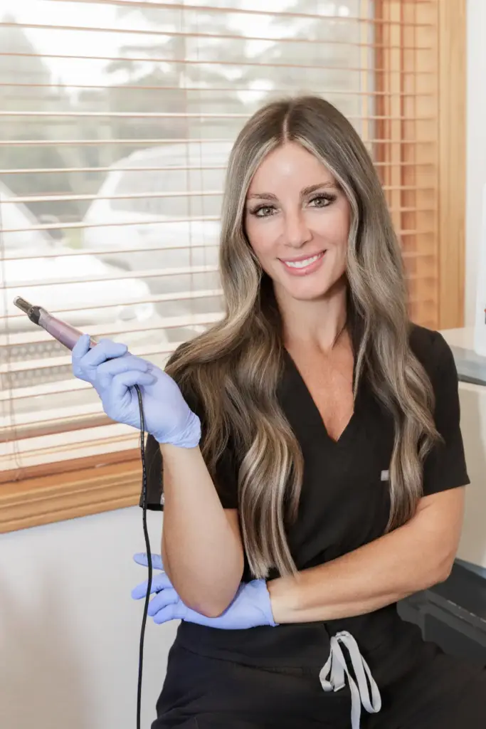 PRF microneedling treatment at The Aesthetic Center, North Dakota
