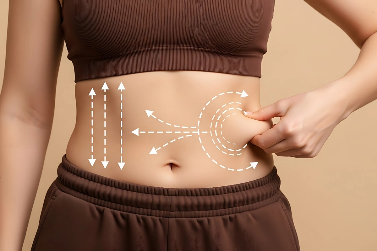 Woman After Getting Bodytite Treatment at The Aesthetic Center