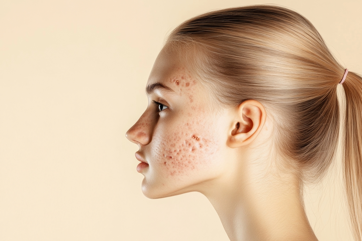 IPL treatment for acne marks and skin redness